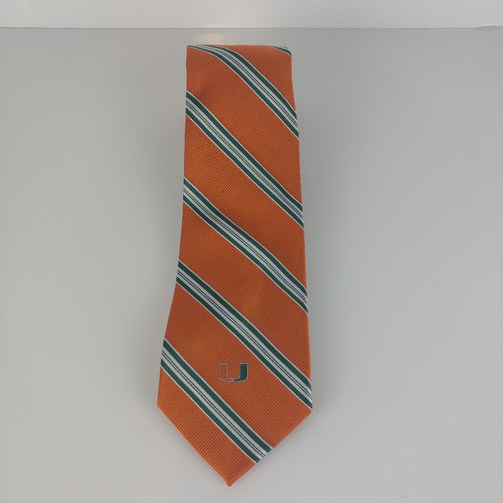 Miami Hurricanes 100% Silk Necktie. 58"